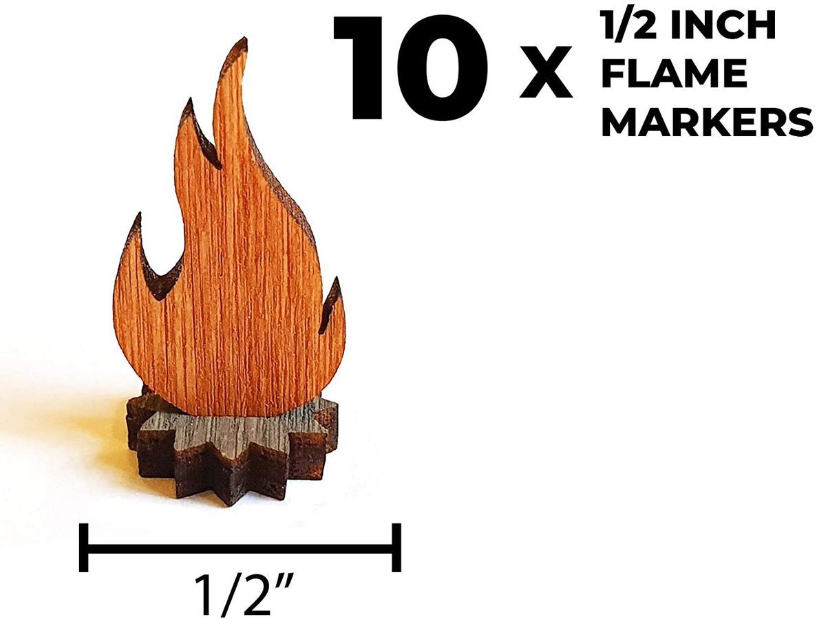 10 x 1/2 inch flame markers by Smonex