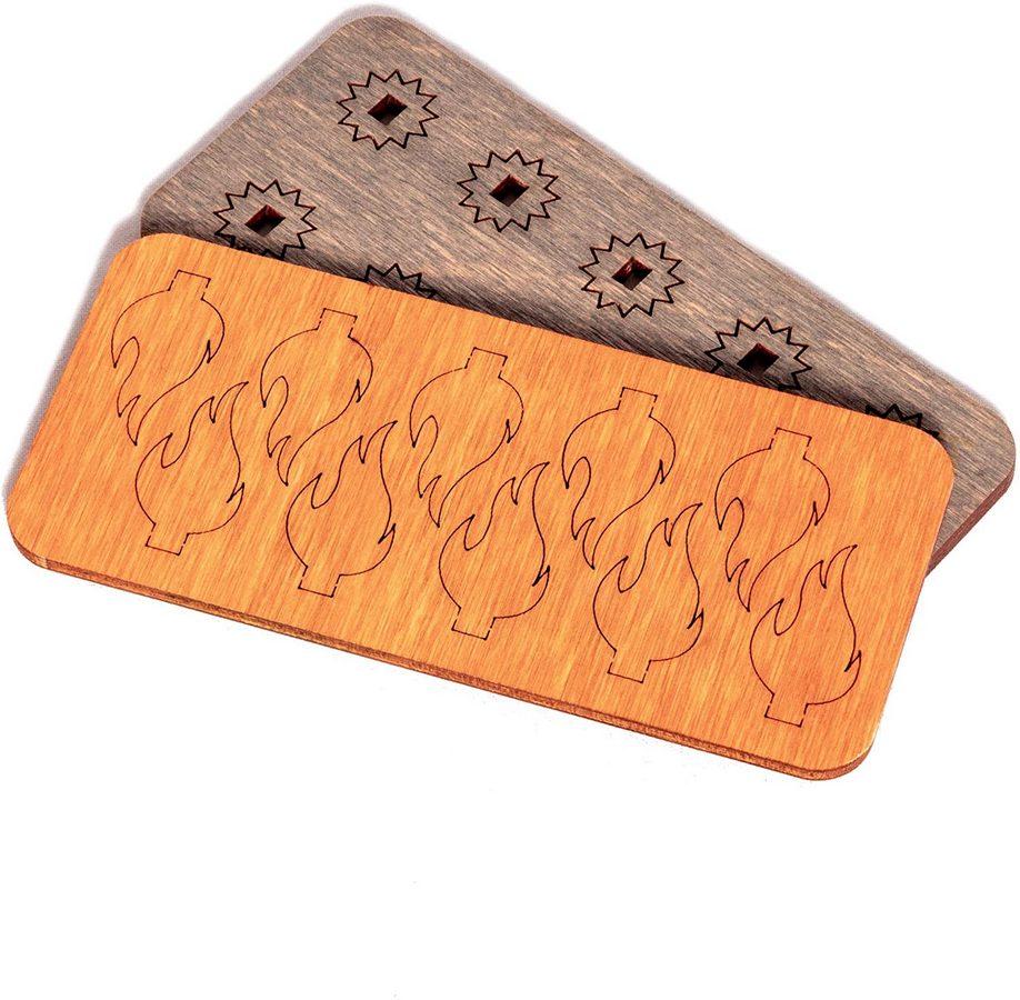 Tabletop games flame markers require assembly