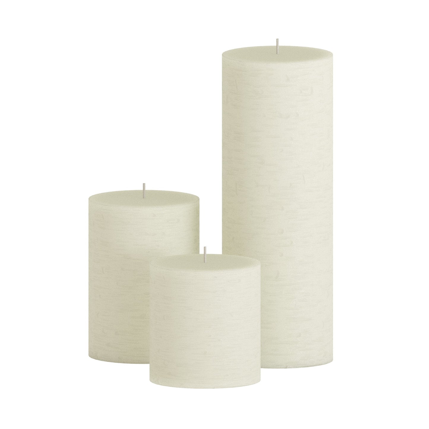 CANDWAX Ivory Pillar Mix - 3 cale, 4 cale i 8 cali