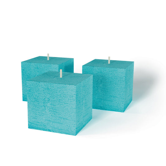 Swiece kwadratowe turkusowe CANDWAX