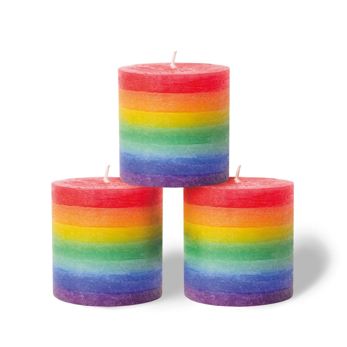 Swiece filarowe teczowe CANDWAX - 3 szt.