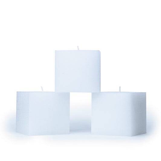 Swiece kwadratowe CANDWAX White
