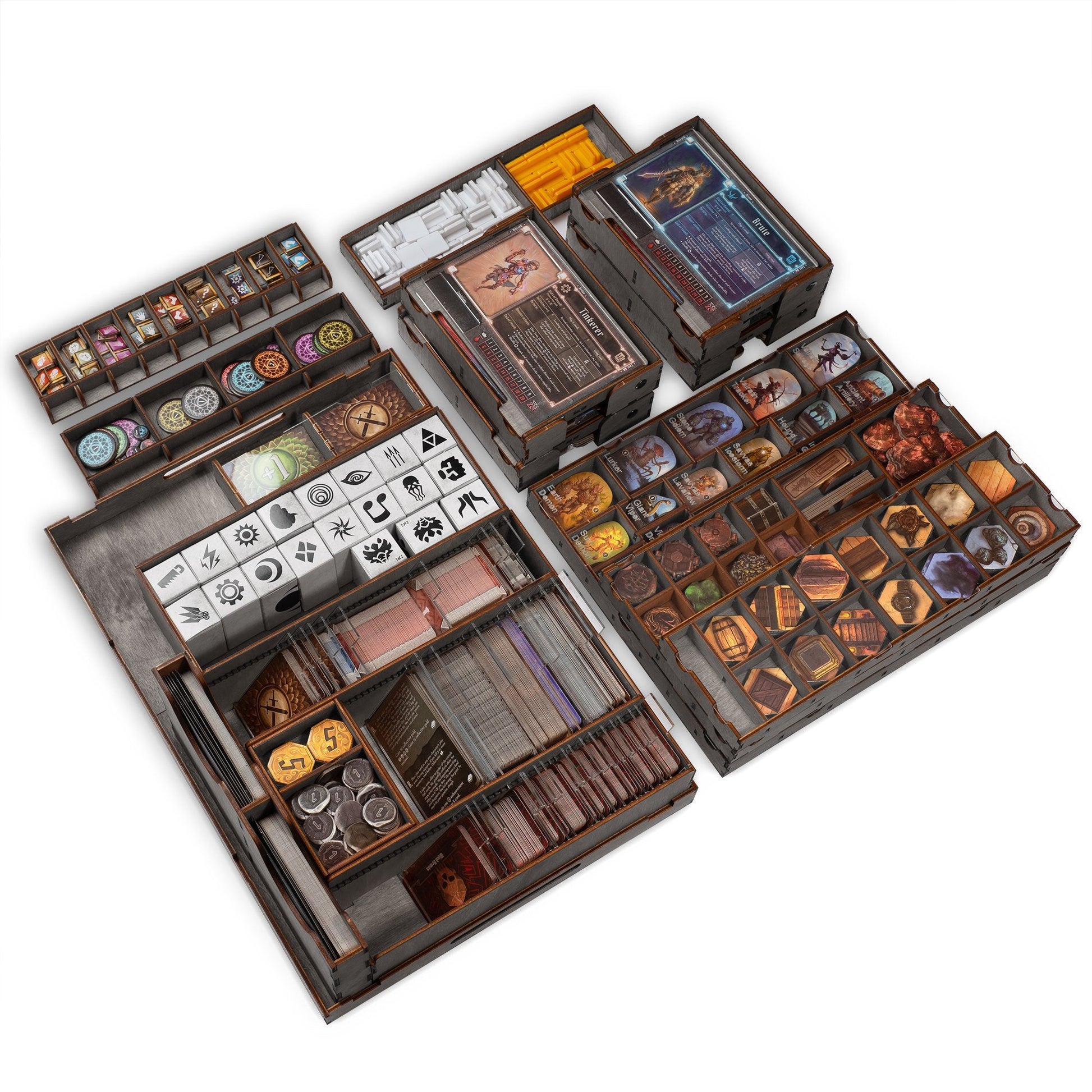 DIY Glooomhaven organizer requires assembly
