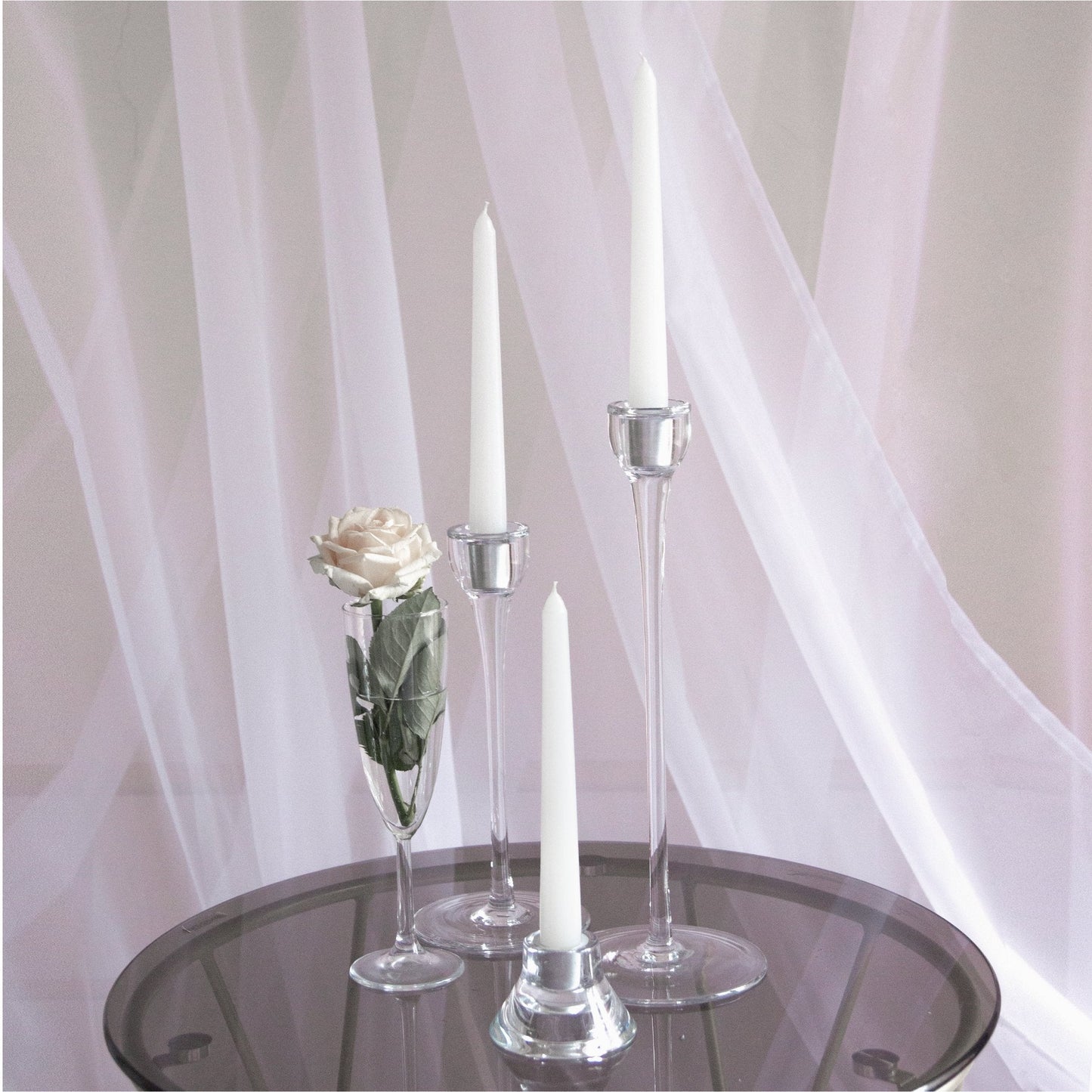 Swiece stozkowe CANDWAX Snowy - DUZY ZESTAW