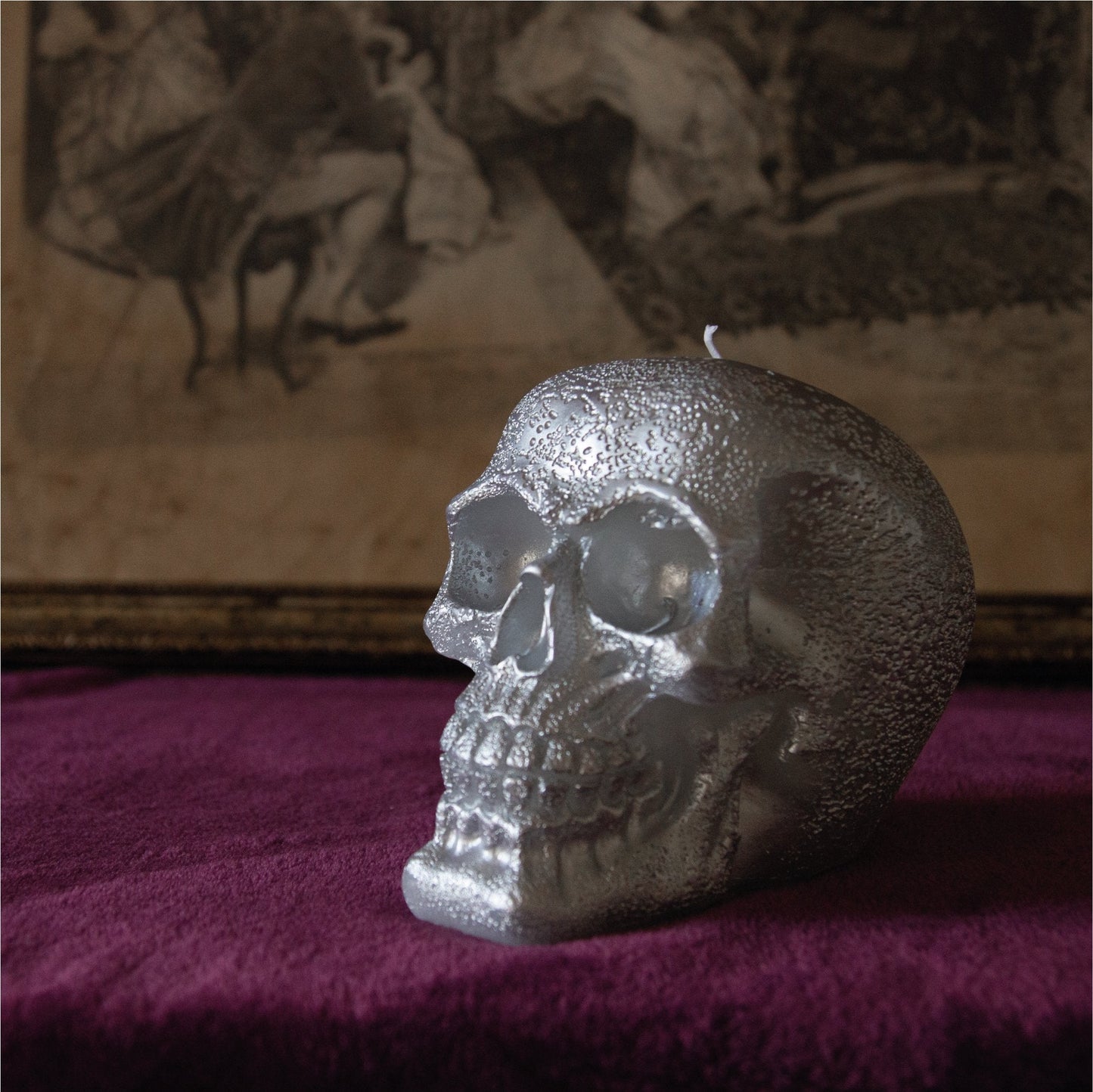 Swieca CANDWAX Silver Big Skull