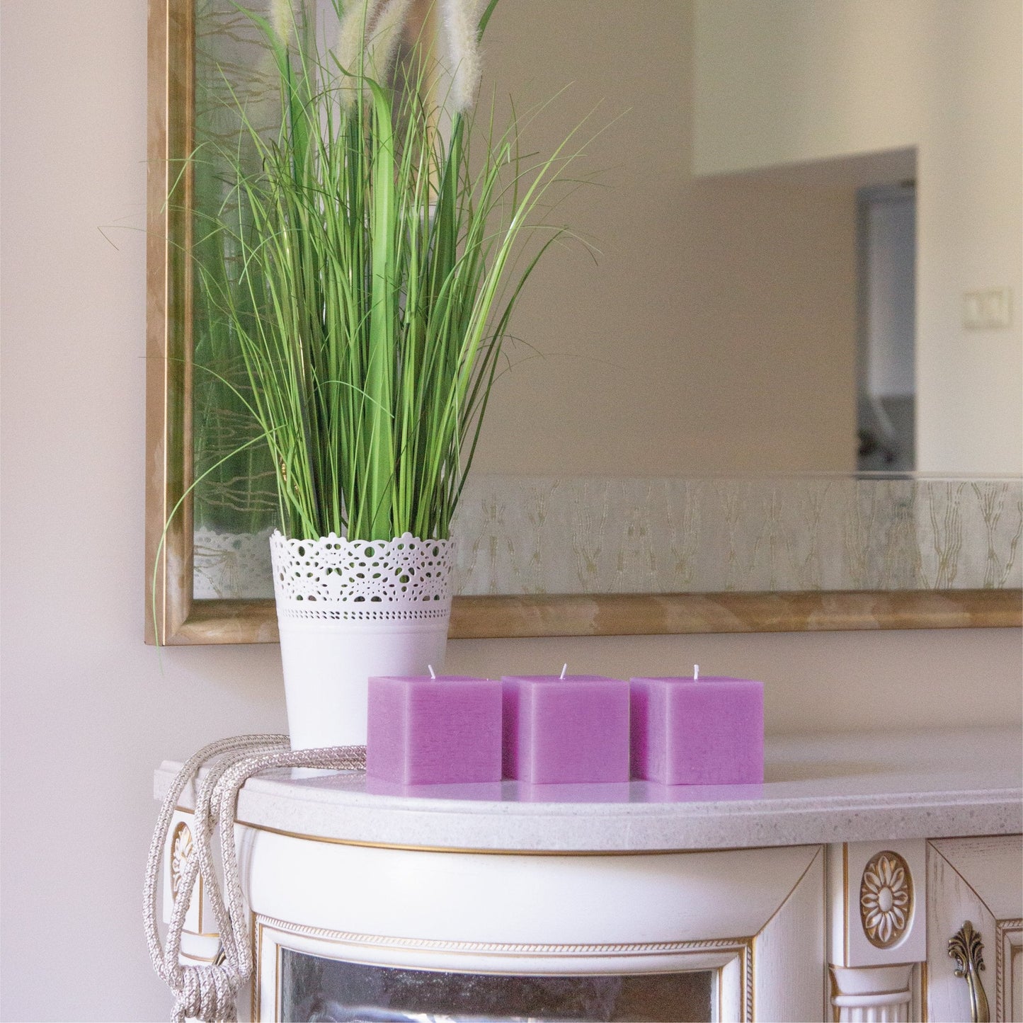 Swiece kwadratowe CANDWAX Lilac