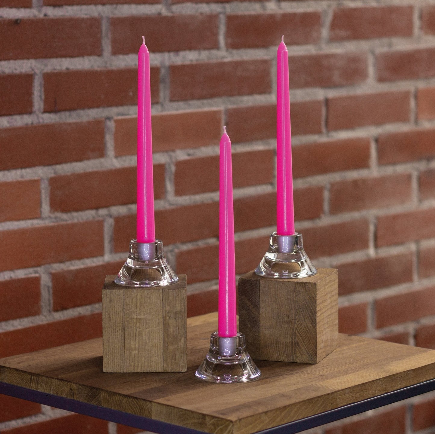 Swiece stozkowe CANDWAX rozowe