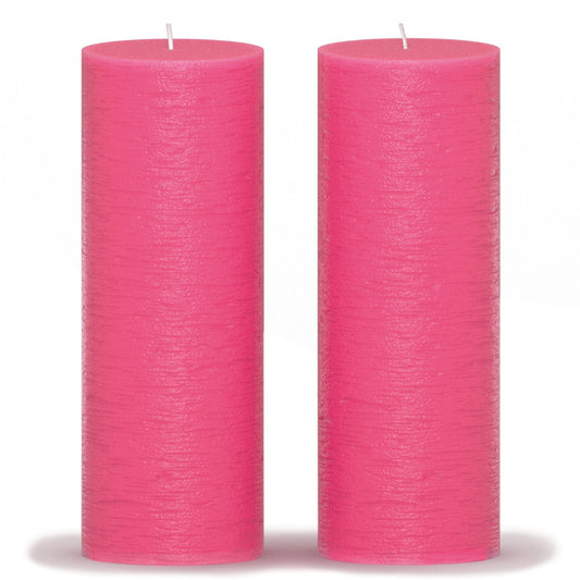 Swiece filarowe CANDWAX rozowe 8" - zestaw 2 szt.