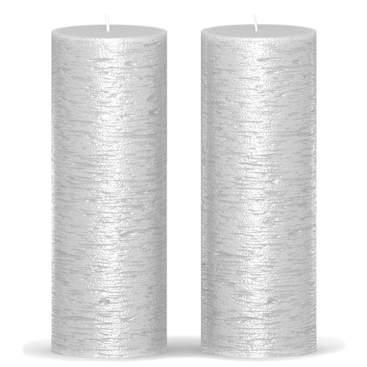 Swiece filarowe CANDWAX Silver 8" - zestaw 2 szt.