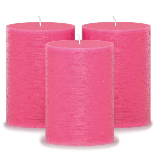 Swiece filarowe CANDWAX rozowe 3" - zestaw 3 szt.