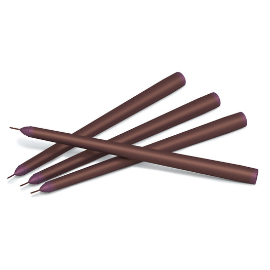 Swiece stozkowe CANDWAX w kolorze brazowym matowym 10"