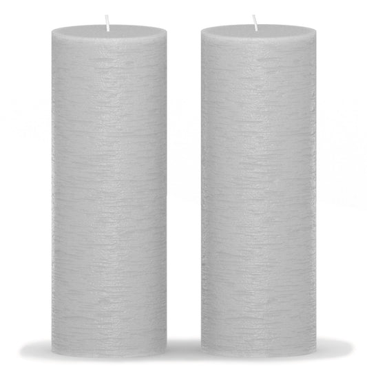 Swiece filarowe CANDWAX jasnoszare 8" - zestaw 2 szt.
