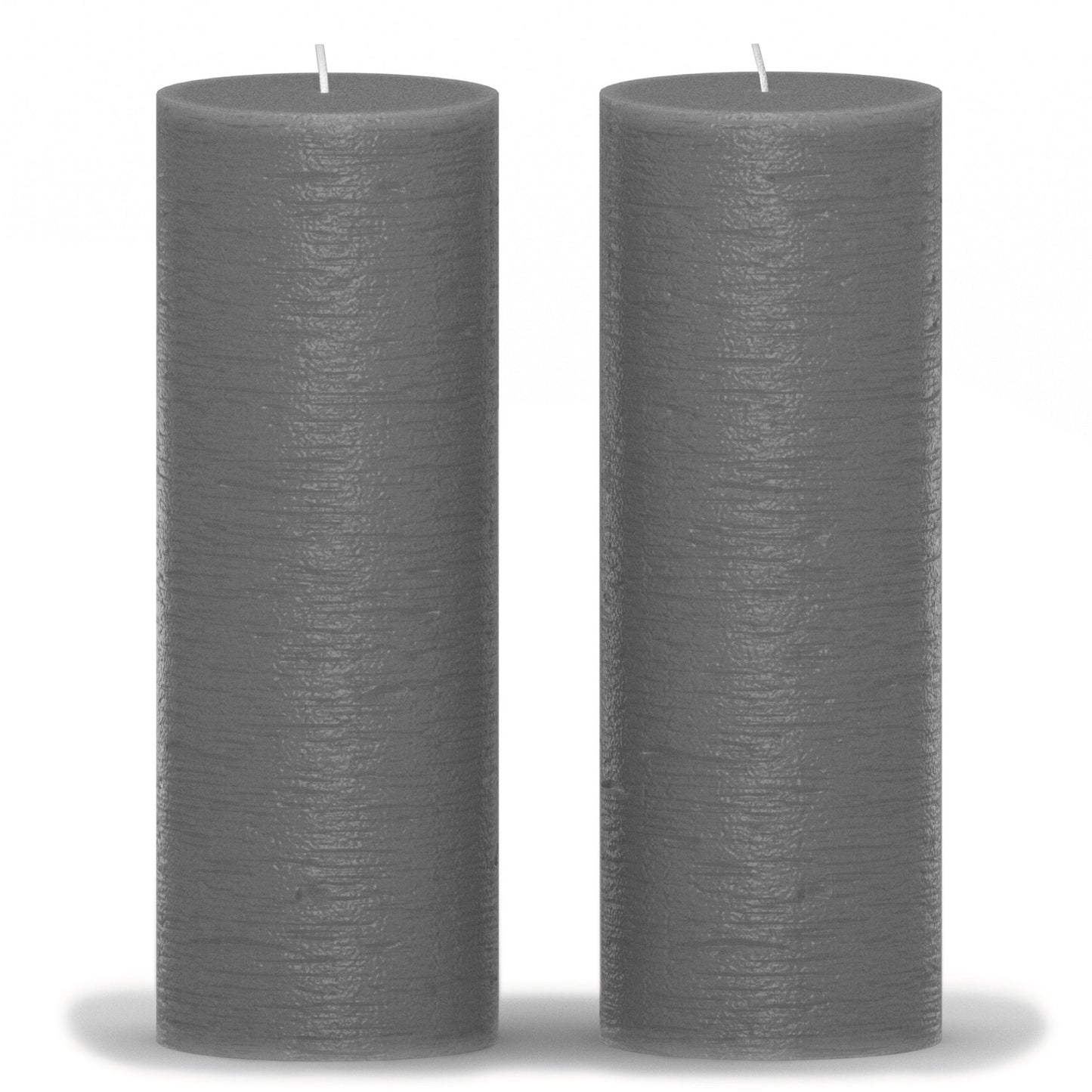 Swiece filarowe CANDWAX w kolorze ciemnoszarym 8" - zestaw 2 szt.