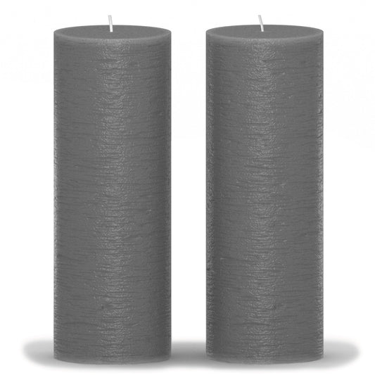 Swiece filarowe CANDWAX w kolorze ciemnoszarym 8" - zestaw 2 szt.