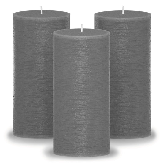 Swiece filarowe CANDWAX w kolorze ciemnoszarym 6" - zestaw 3 szt.