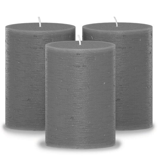 Swiece filarowe CANDWAX w kolorze ciemnoszarym 3" - zestaw 3 szt.
