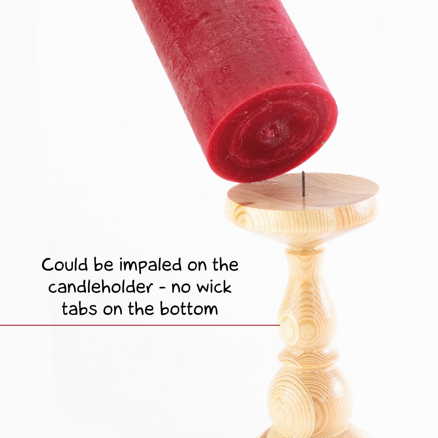 CANDWAX Bordeaux Pillar Mix - 3 cale, 4 cale i 8 cali