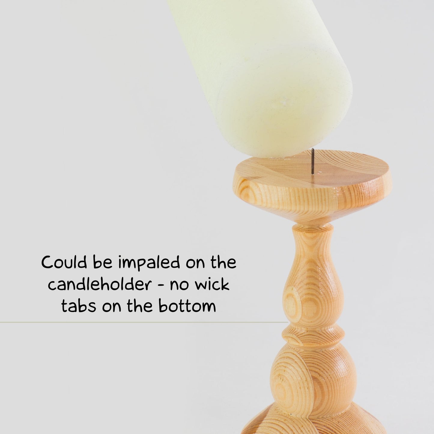 Swiece filarowe CANDWAX Ivory 8" - zestaw 2 szt.