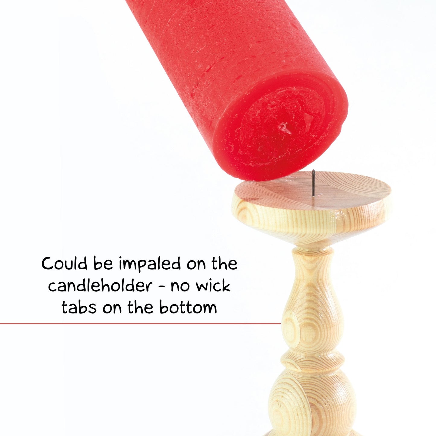 Swiece filarowe CANDWAX Red 8" - zestaw 2 szt.