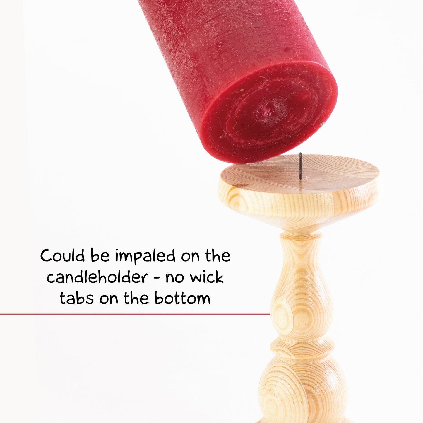 Swiece filarowe Bordeaux CANDWAX 8" - zestaw 2 szt.