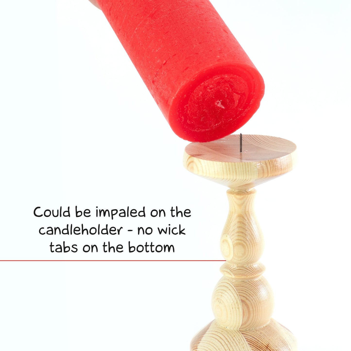 CANDWAX Red Pillar Mix - 3 cale, 4 cale i 8 cali