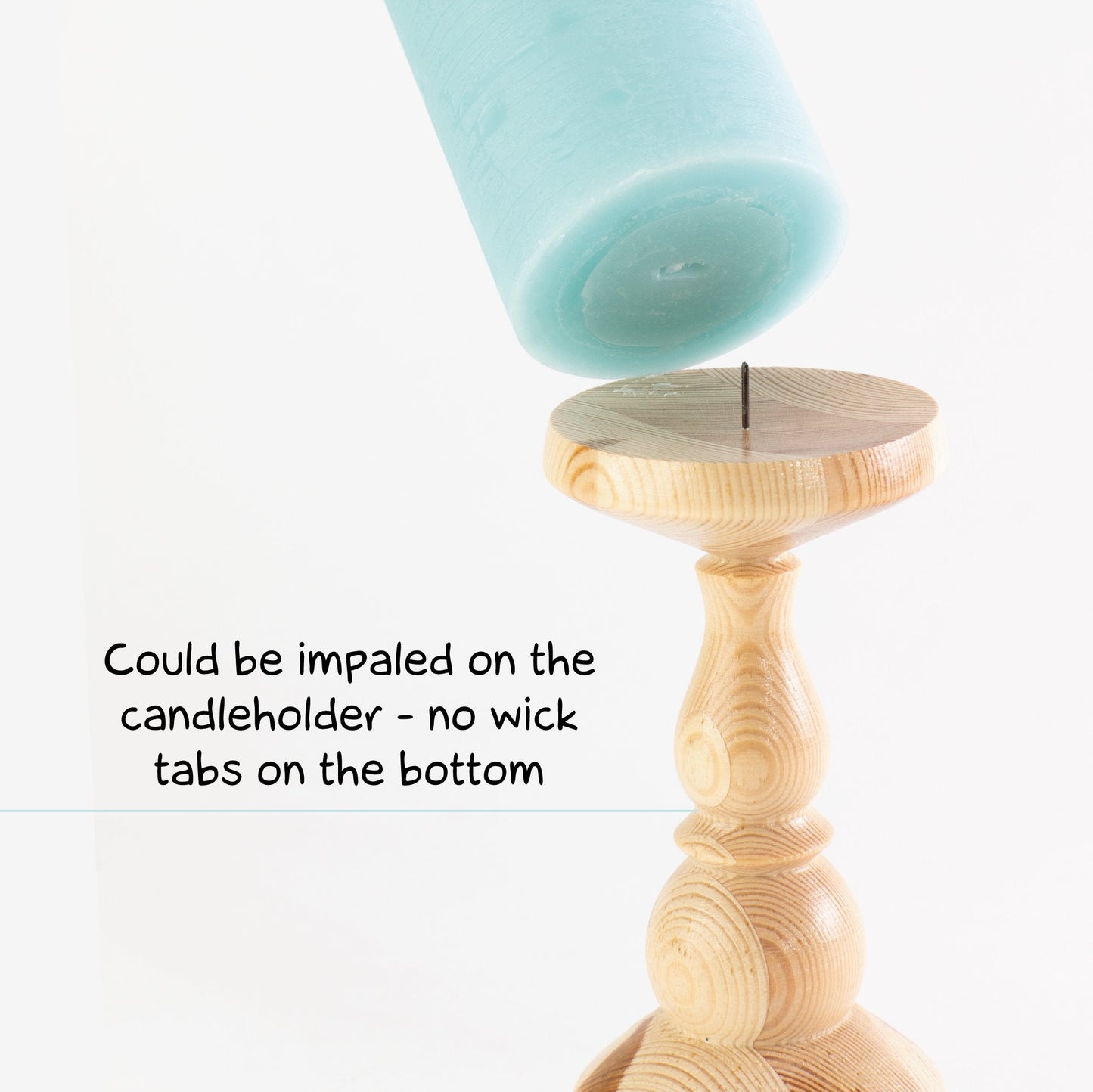 Swiece filarowe CANDWAX Light Turquoise 3" - zestaw 3 szt.