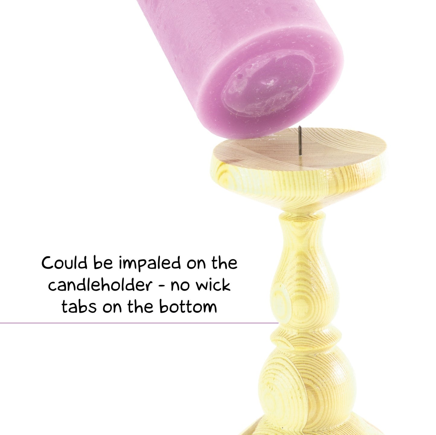 CANDWAX Lilac Pillar Mix - 3 cale, 4 cale i 8 cali