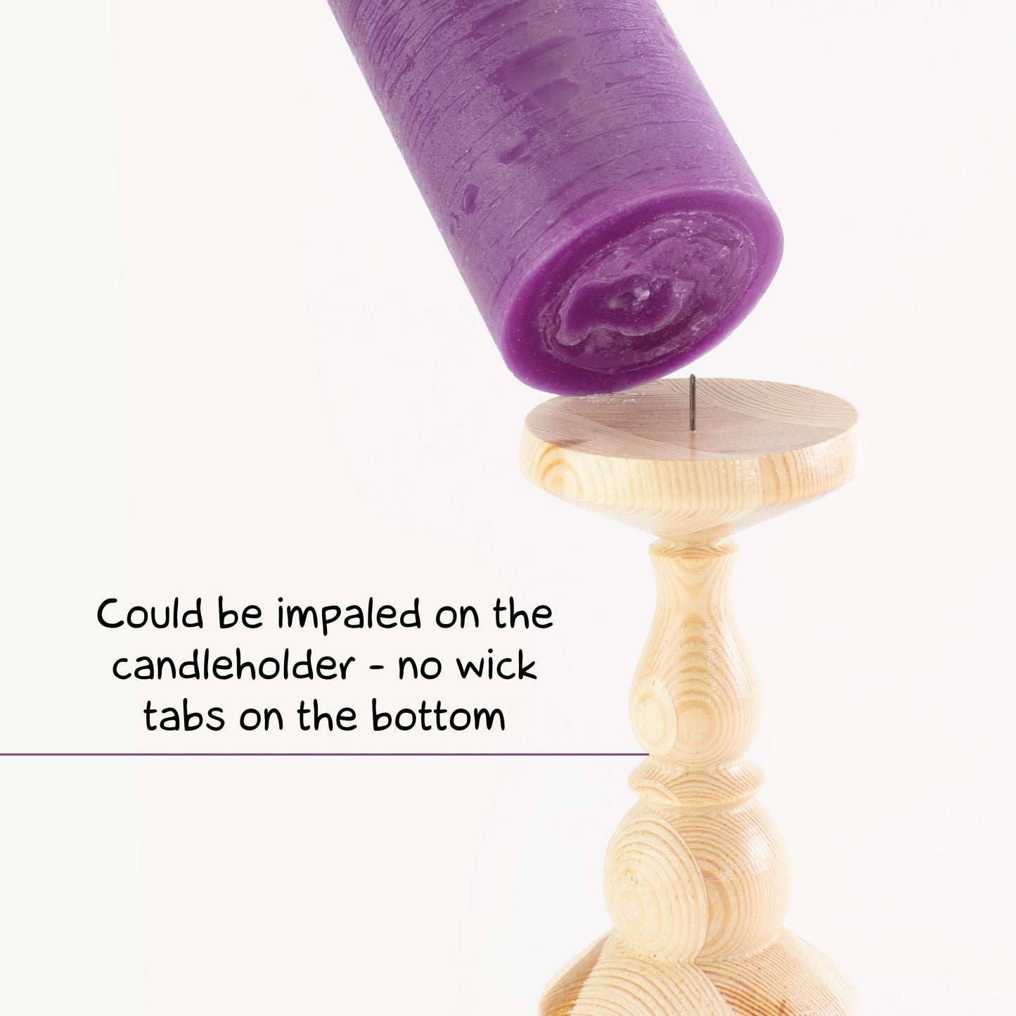 Swiece filarowe CANDWAX Purple 8" - zestaw 2 szt.