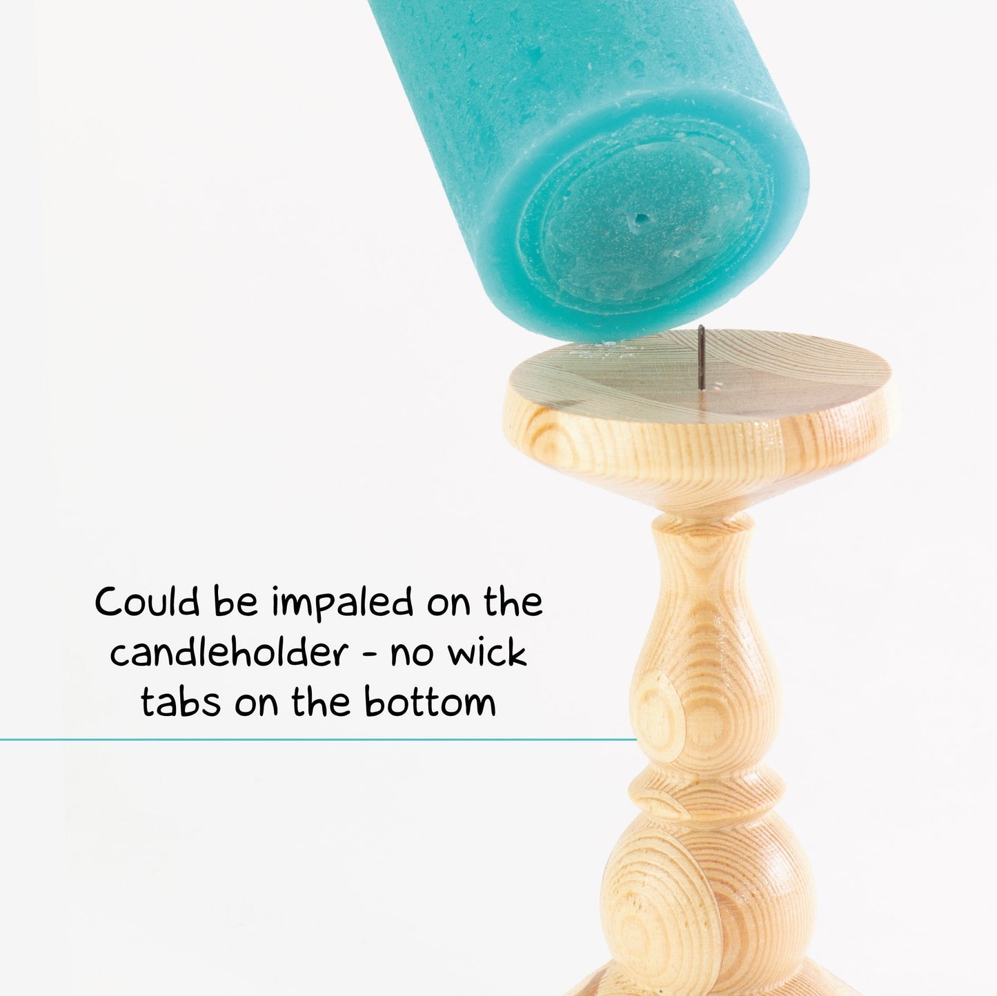 Swiece filarowe CANDWAX Turquoise 8" - zestaw 2 szt.