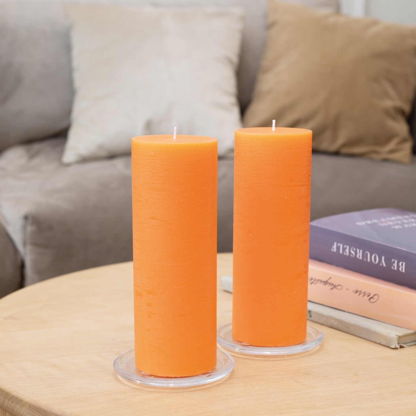 Swiece filarowe CANDWAX pomaranczowe 8" - zestaw 2 szt.