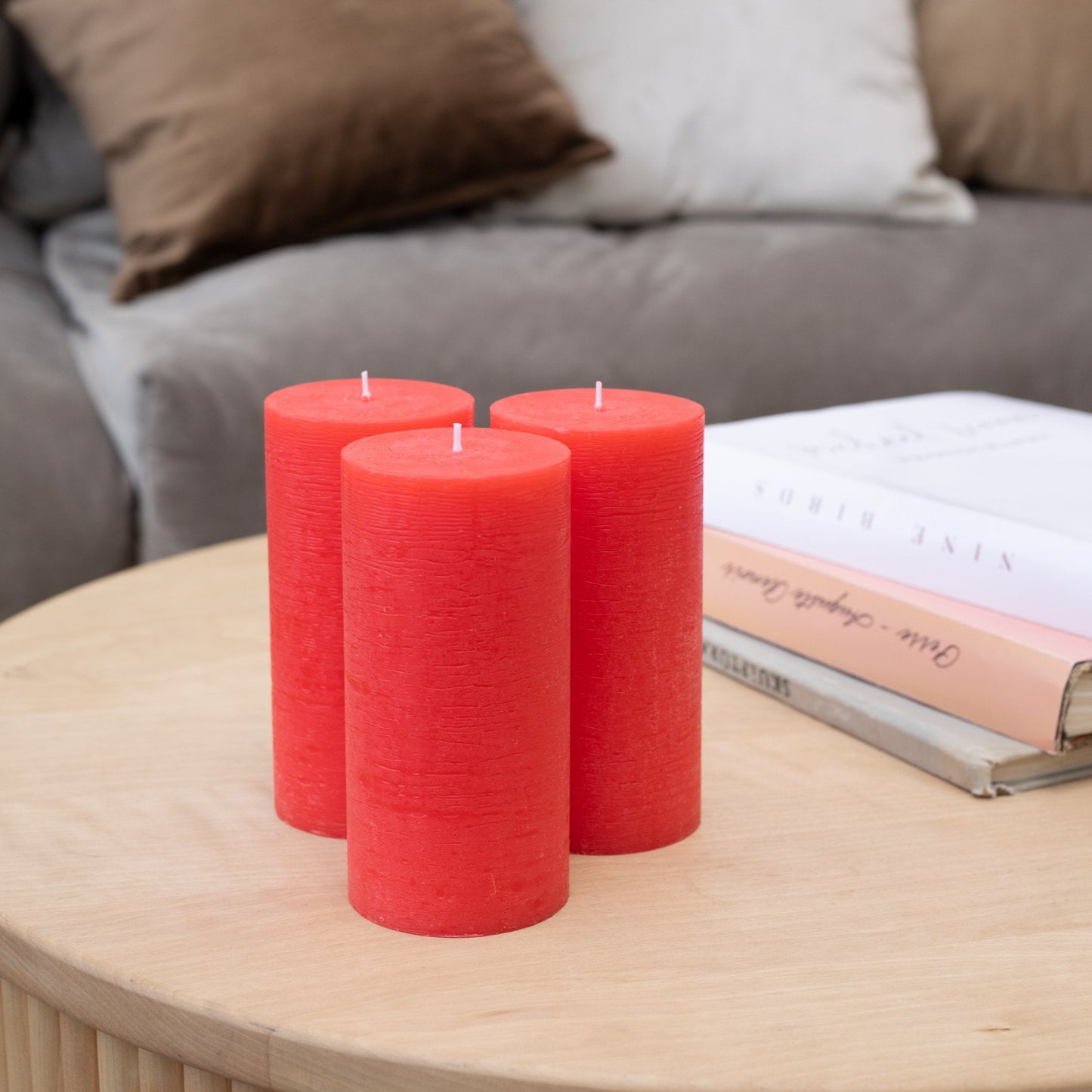 Swiece filarowe CANDWAX Red 6" - zestaw 3 szt.
