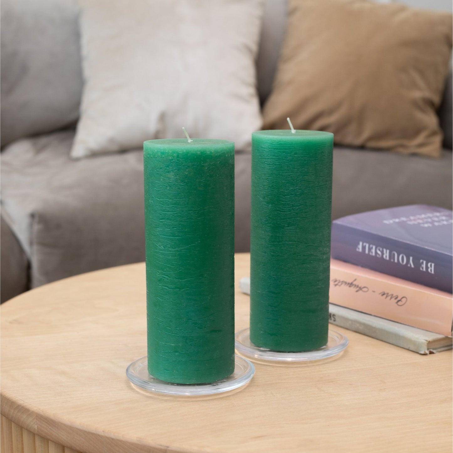 Swiece filarowe CANDWAX zielone 8" - zestaw 2 szt.