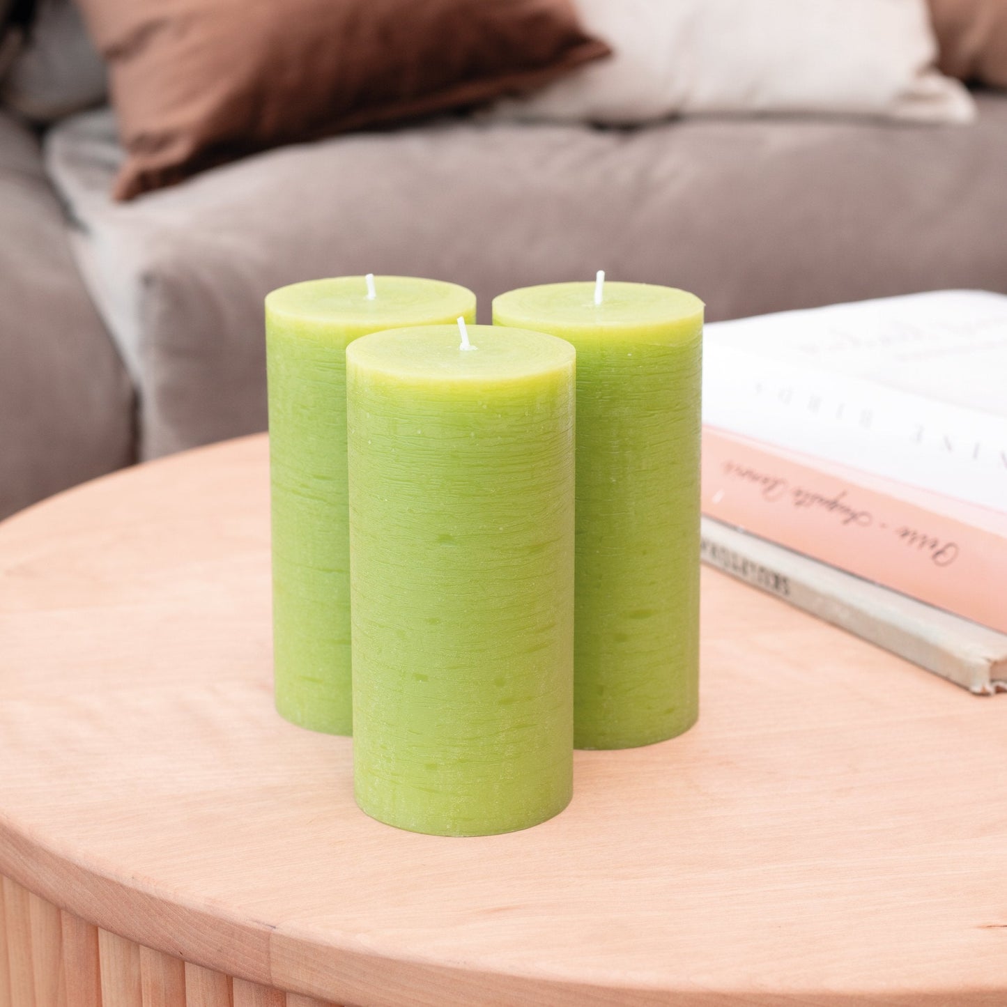 Swiece filarowe CANDWAX Olive 8" - zestaw 2 szt.