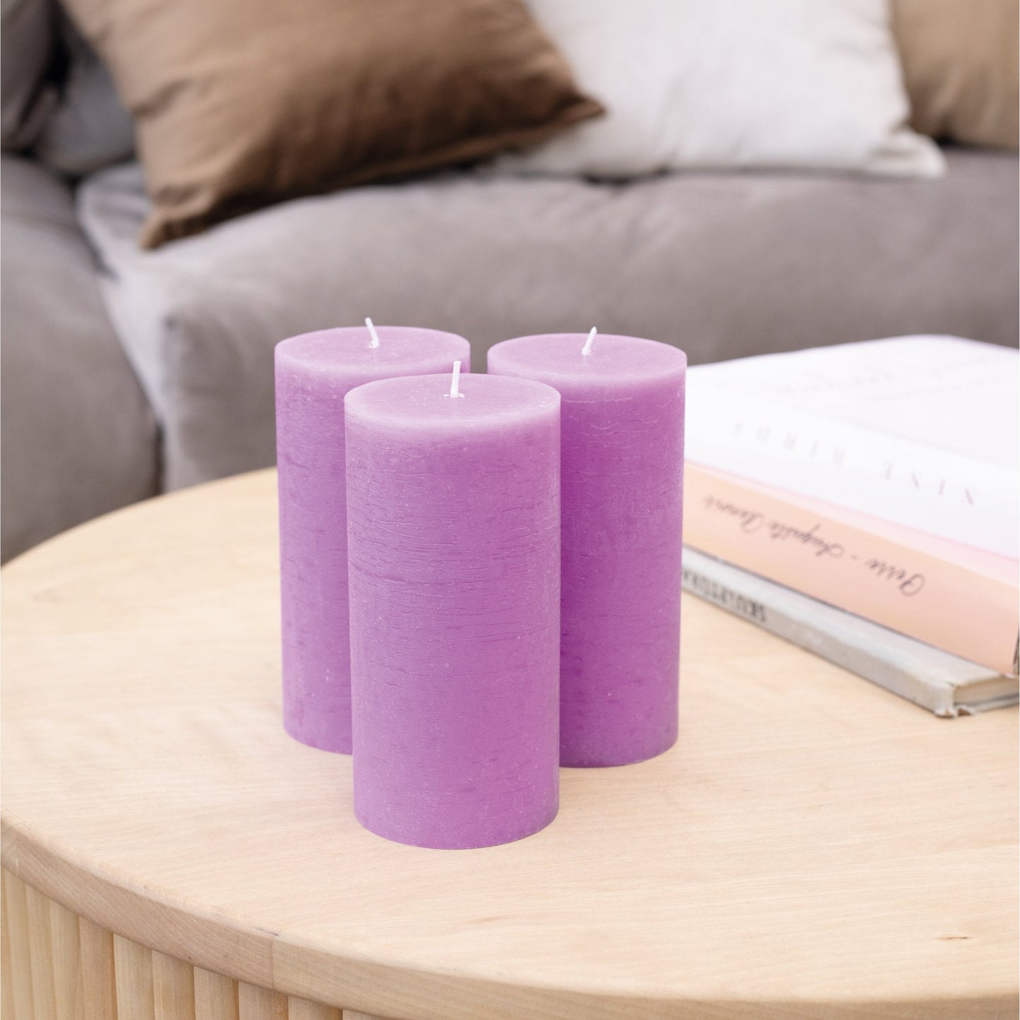 Swiece filarowe CANDWAX Lilac 6" - zestaw 3 szt.