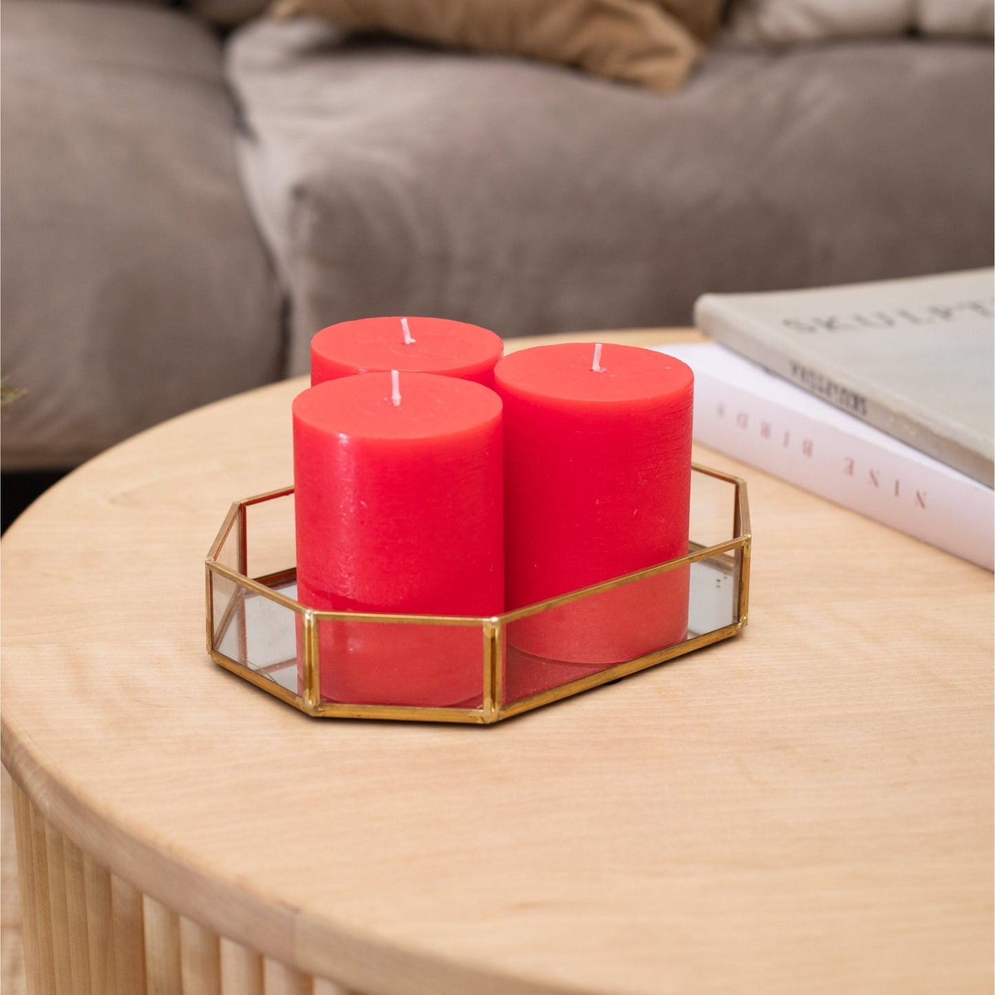 Swiece filarowe CANDWAX Red 4" - zestaw 3 szt.