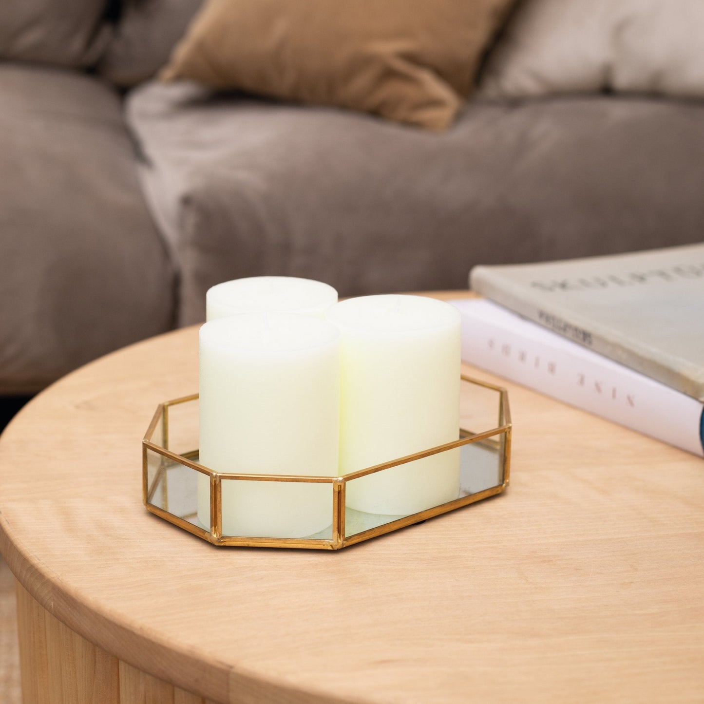 Swiece filarowe CANDWAX Ivory 4" - zestaw 3 szt.