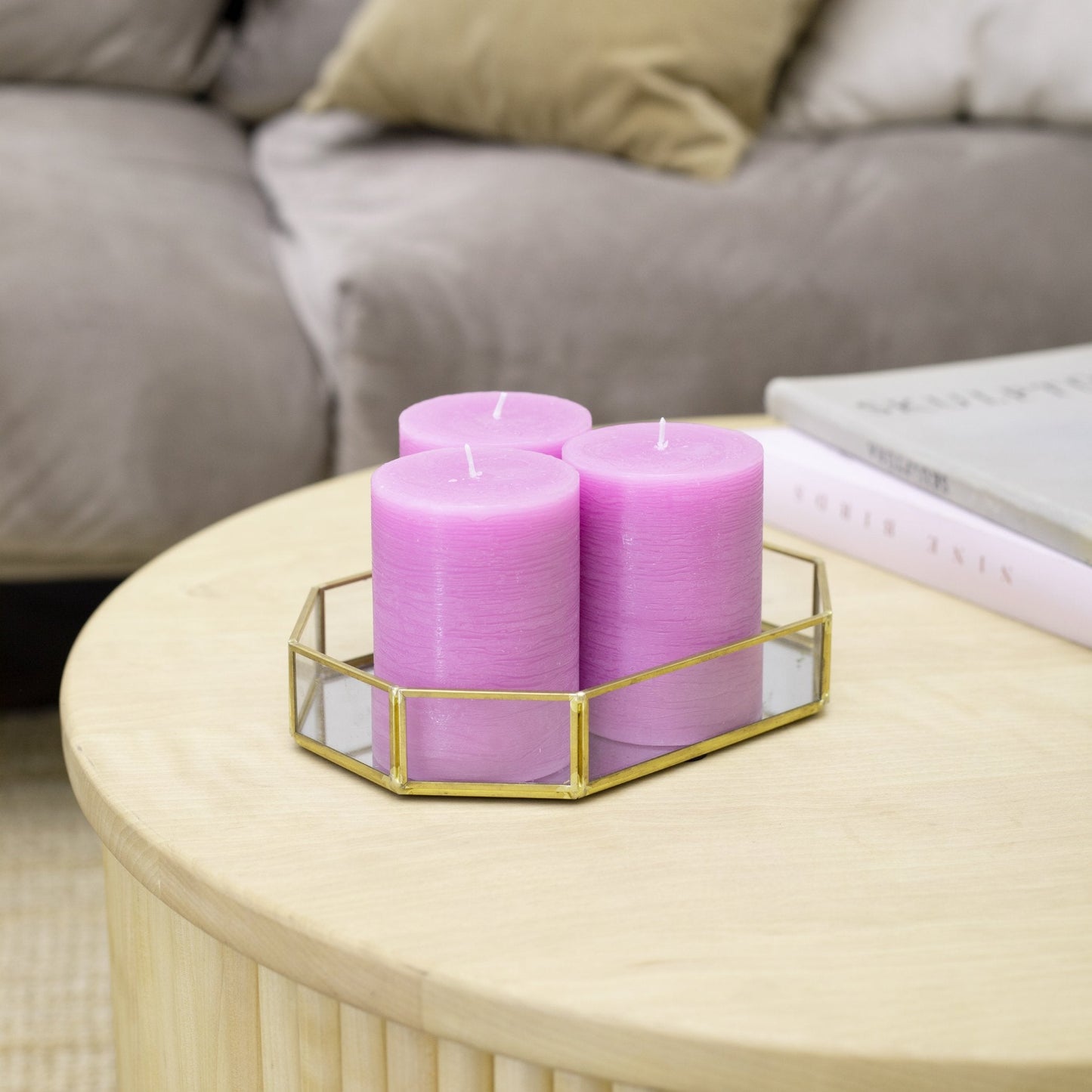 Swiece filarowe CANDWAX Lilac 4" - zestaw 3 szt.