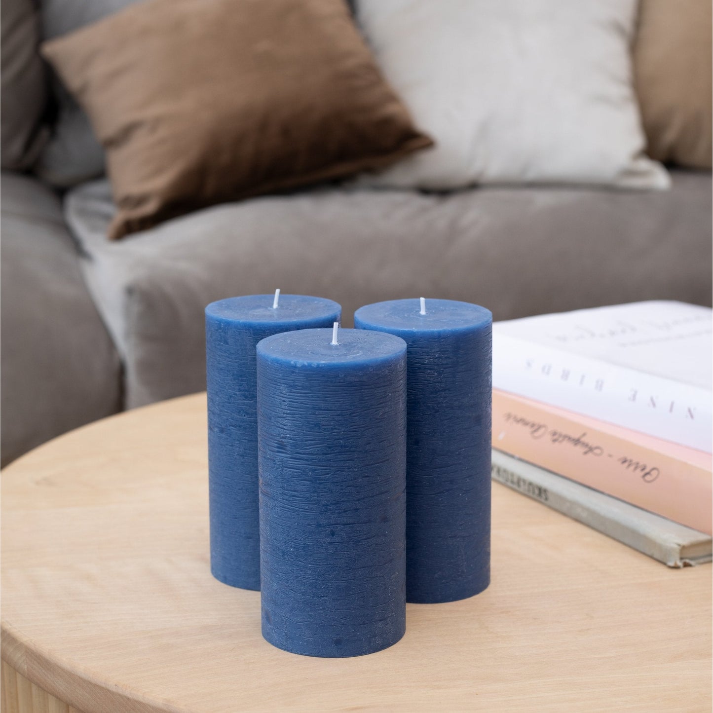 Swiece filarowe CANDWAX w kolorze ciemnoniebieskim 6" - zestaw 3 szt.