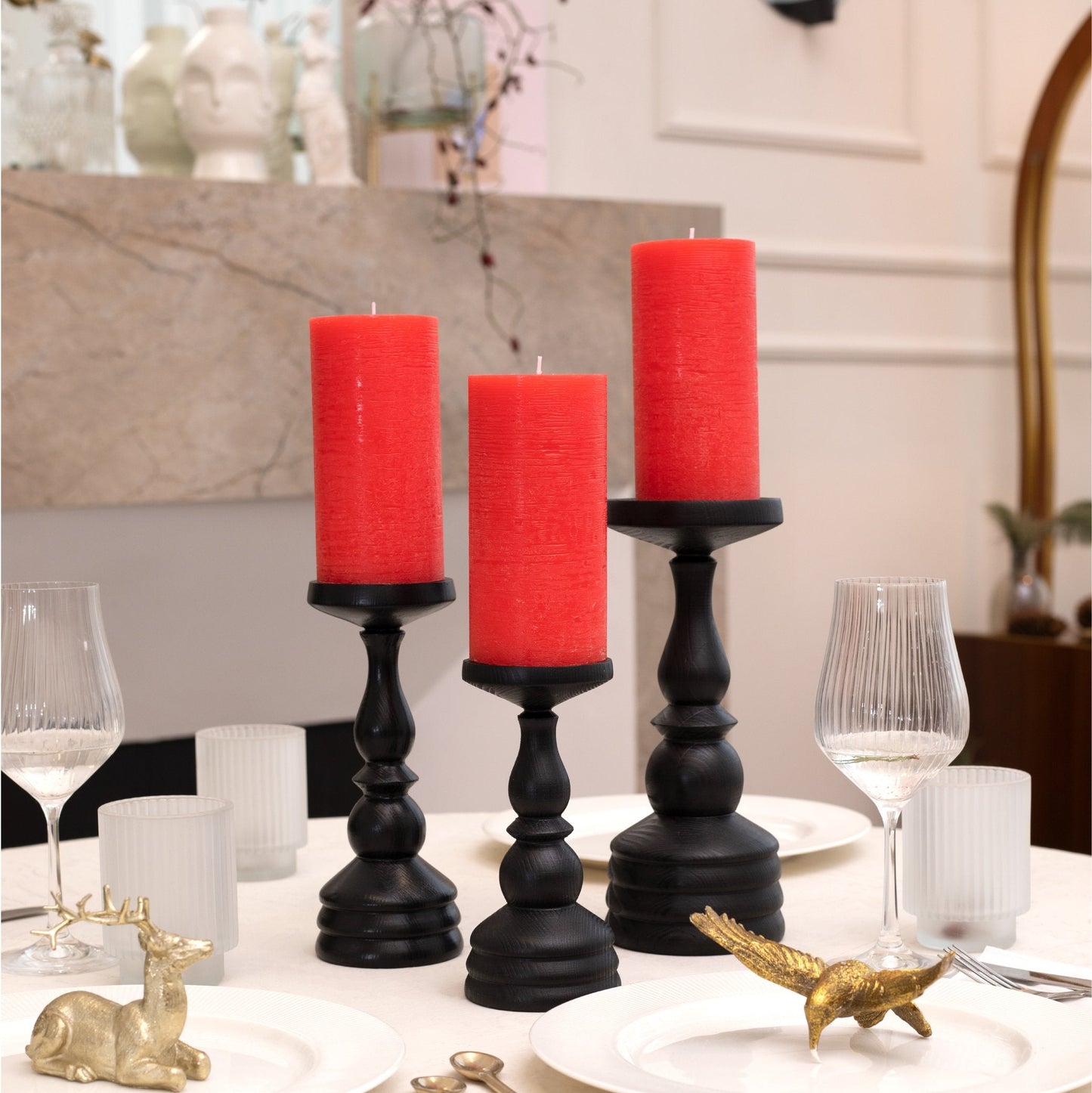 Swiece filarowe CANDWAX Red 6" - zestaw 3 szt.