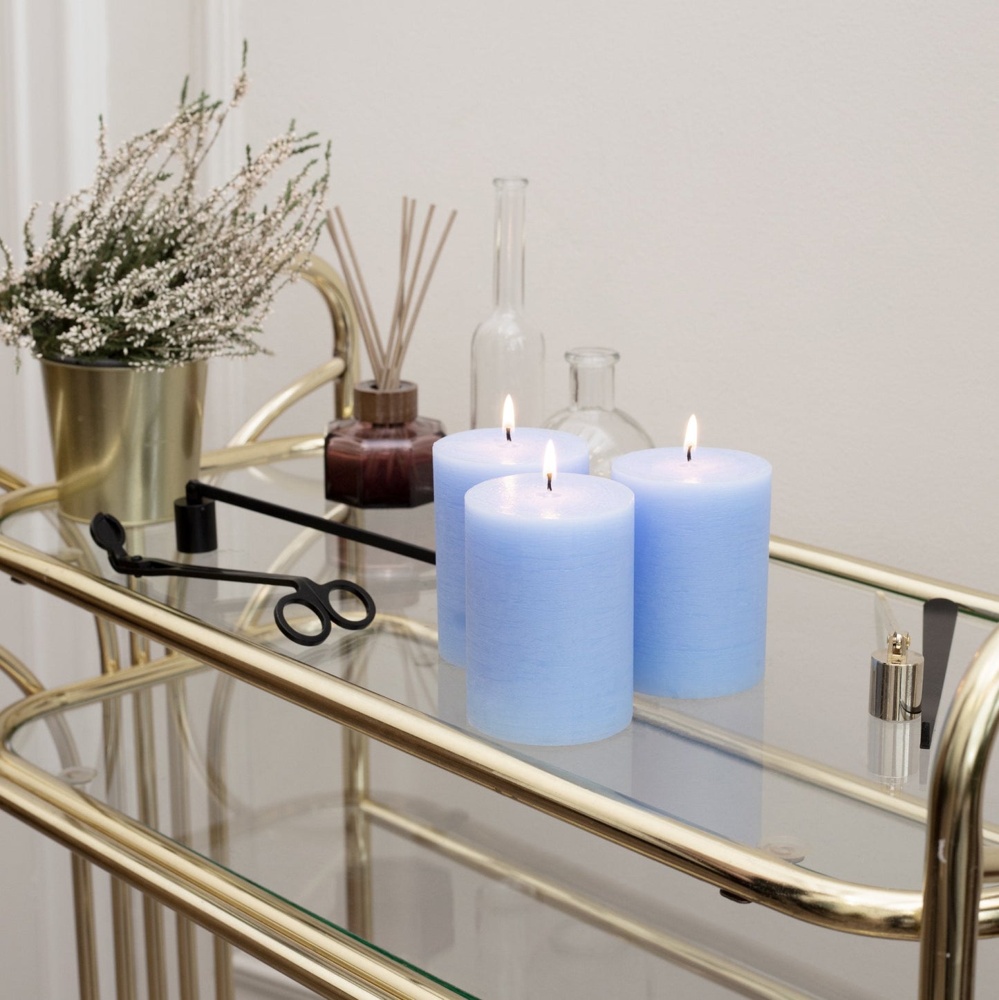 Swiece filarowe CANDWAX Baby Blue 4" - zestaw 3 szt.