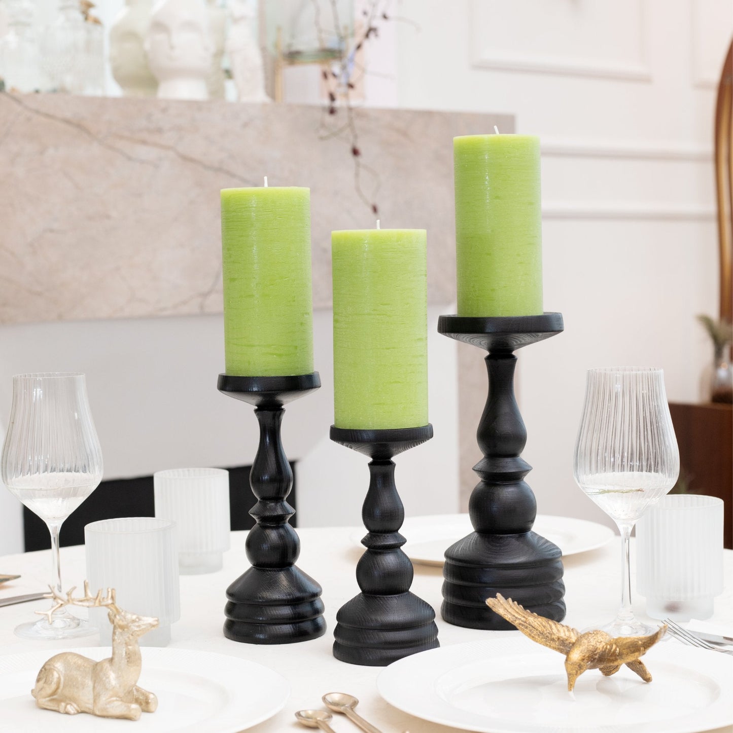 Swiece filarowe CANDWAX Olive 6" - zestaw 3 szt.