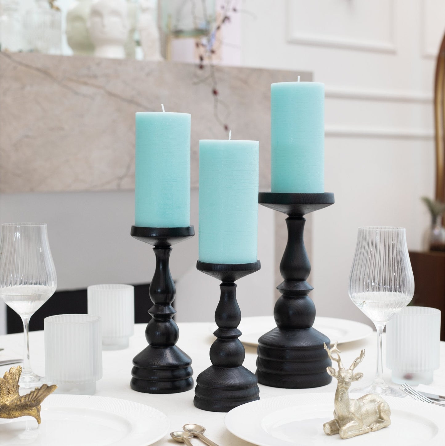 Swiece filarowe CANDWAX Light Turquoise 6" - zestaw 3 szt.