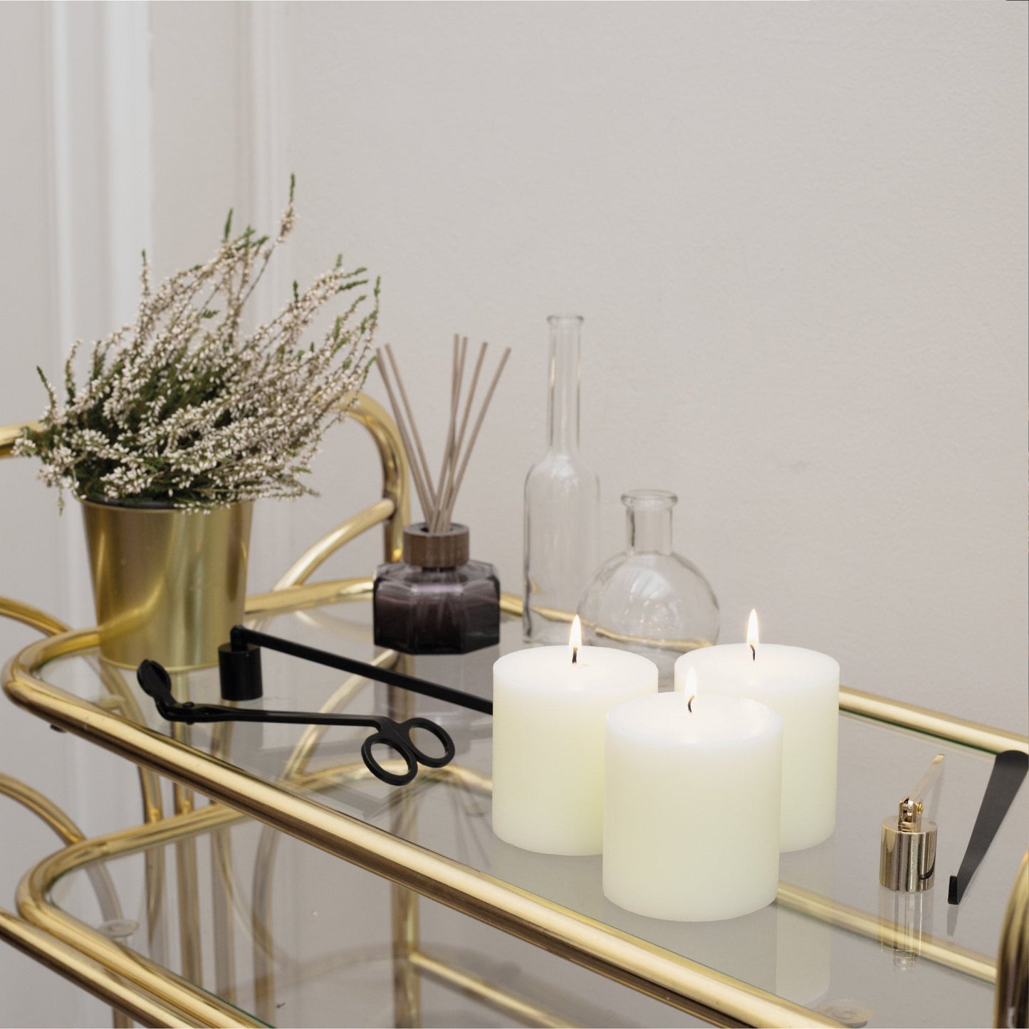 Swiece filarowe CANDWAX Ivory 3" - zestaw 3 szt.