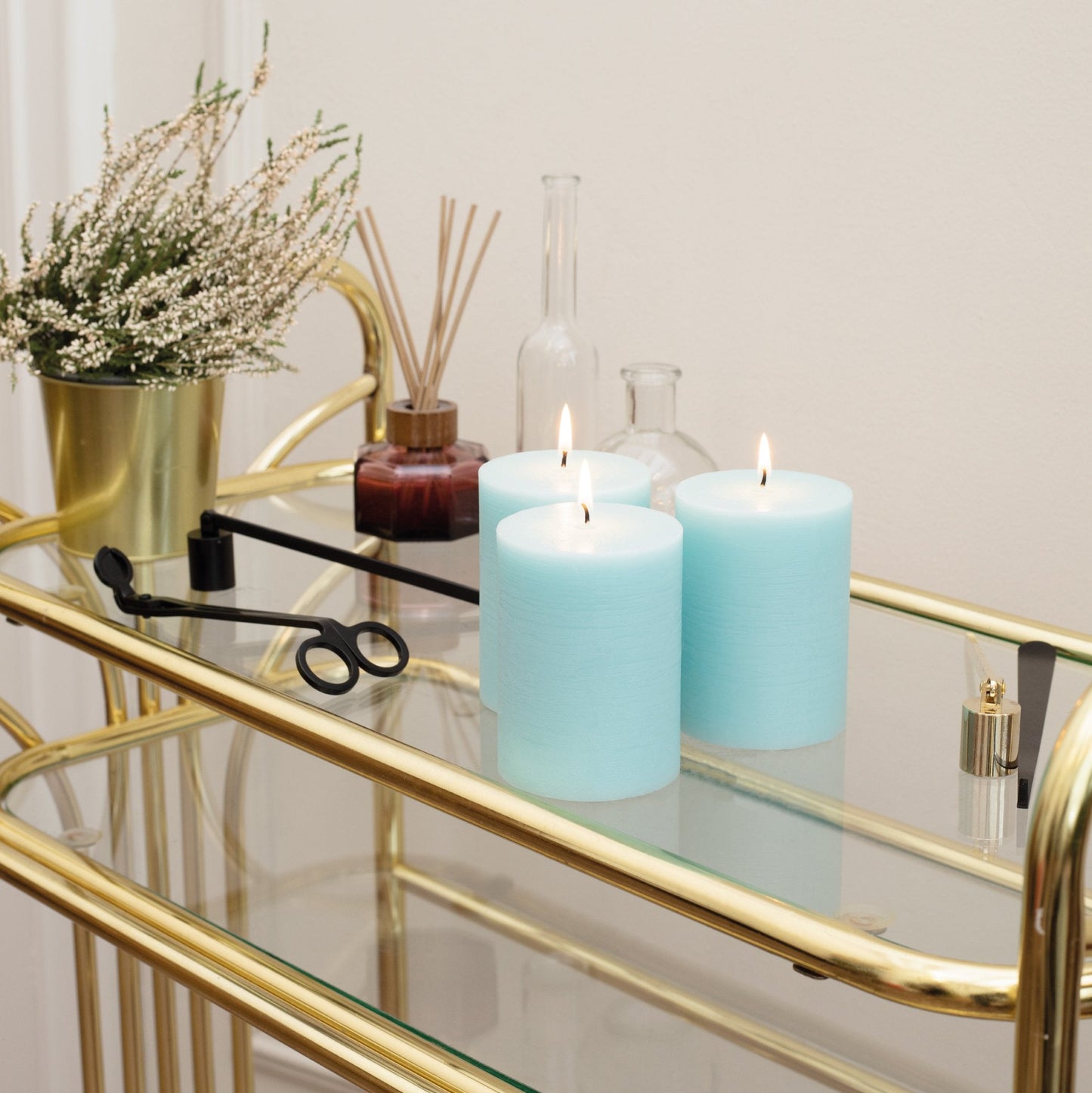 Swiece filarowe CANDWAX Light Turquoise 3" - zestaw 3 szt.