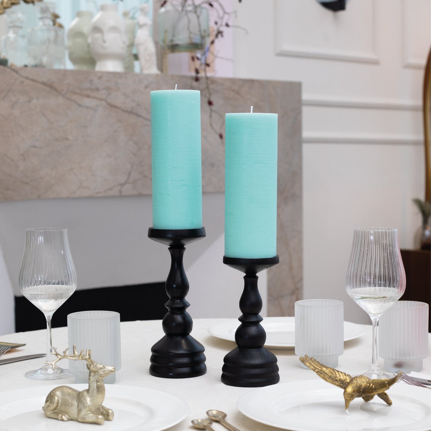 Swiece filarowe CANDWAX Light Turquoise 8" - zestaw 2 szt.