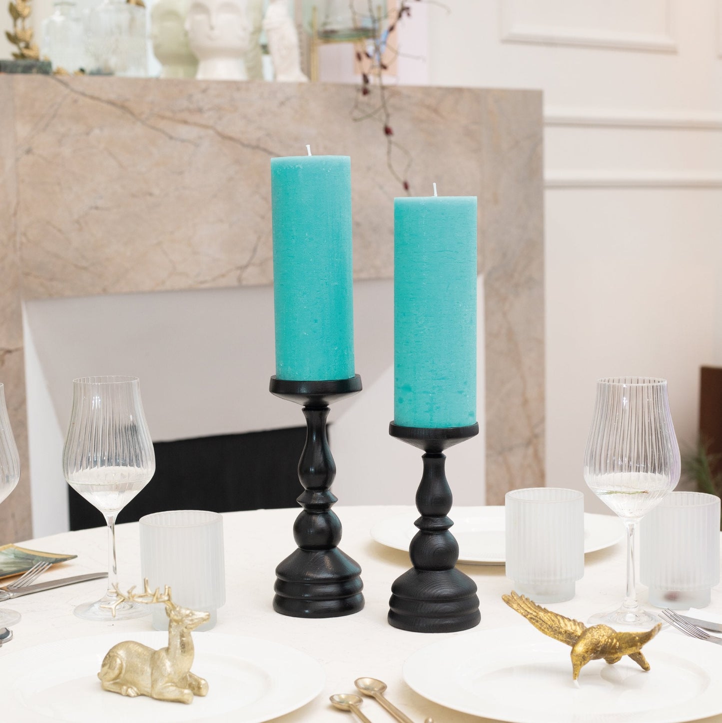 Swiece filarowe CANDWAX Turquoise 8" - zestaw 2 szt.