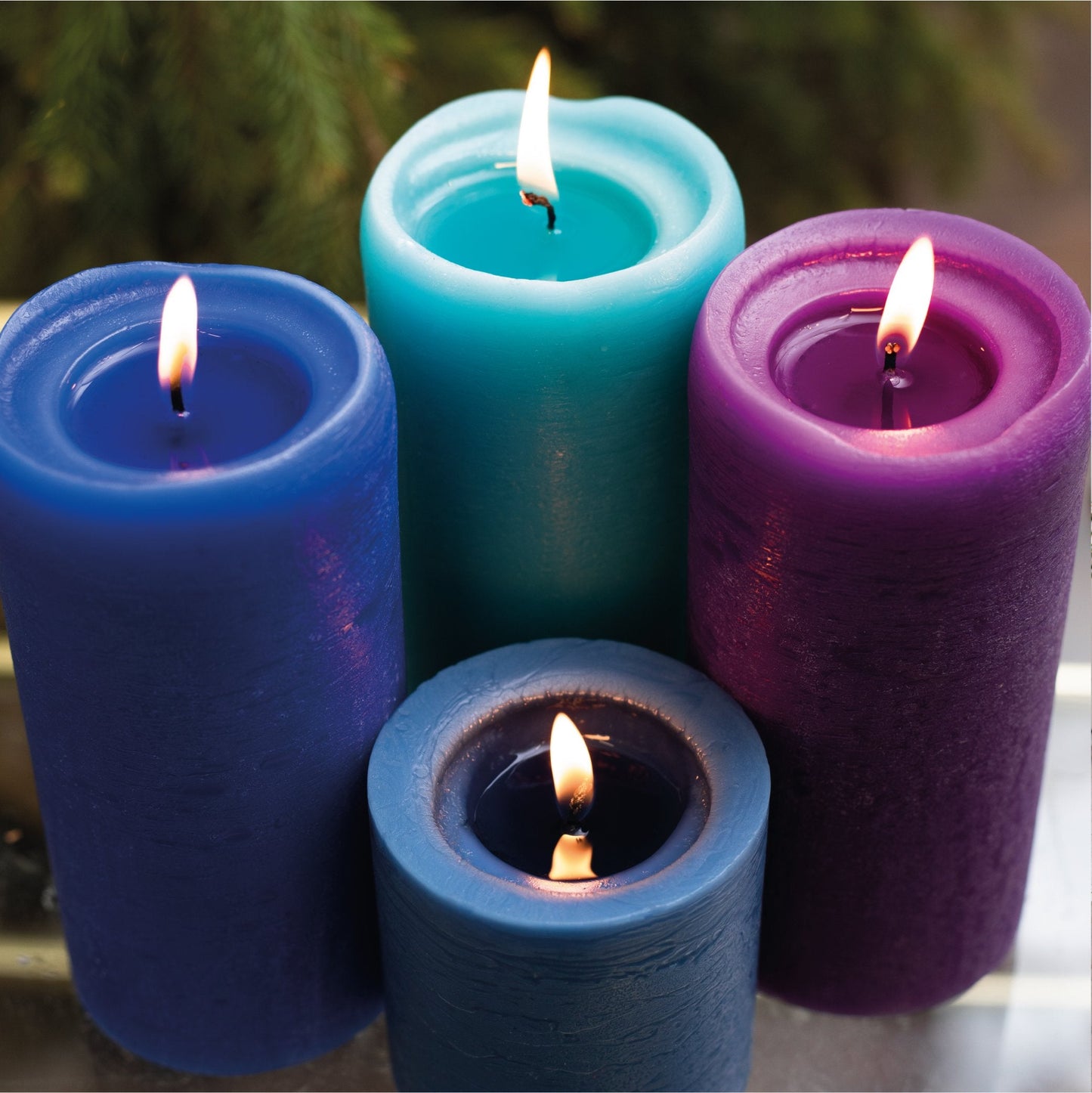 CANDWAX Bordeaux Pillar Mix - 3 cale, 4 cale i 8 cali