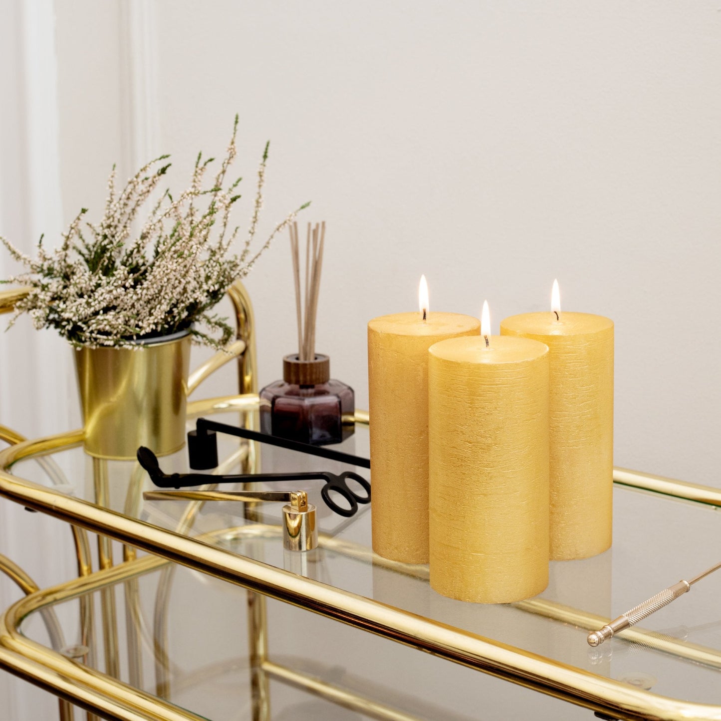 Swiece filarowe CANDWAX Gold 6" - zestaw 3 szt.
