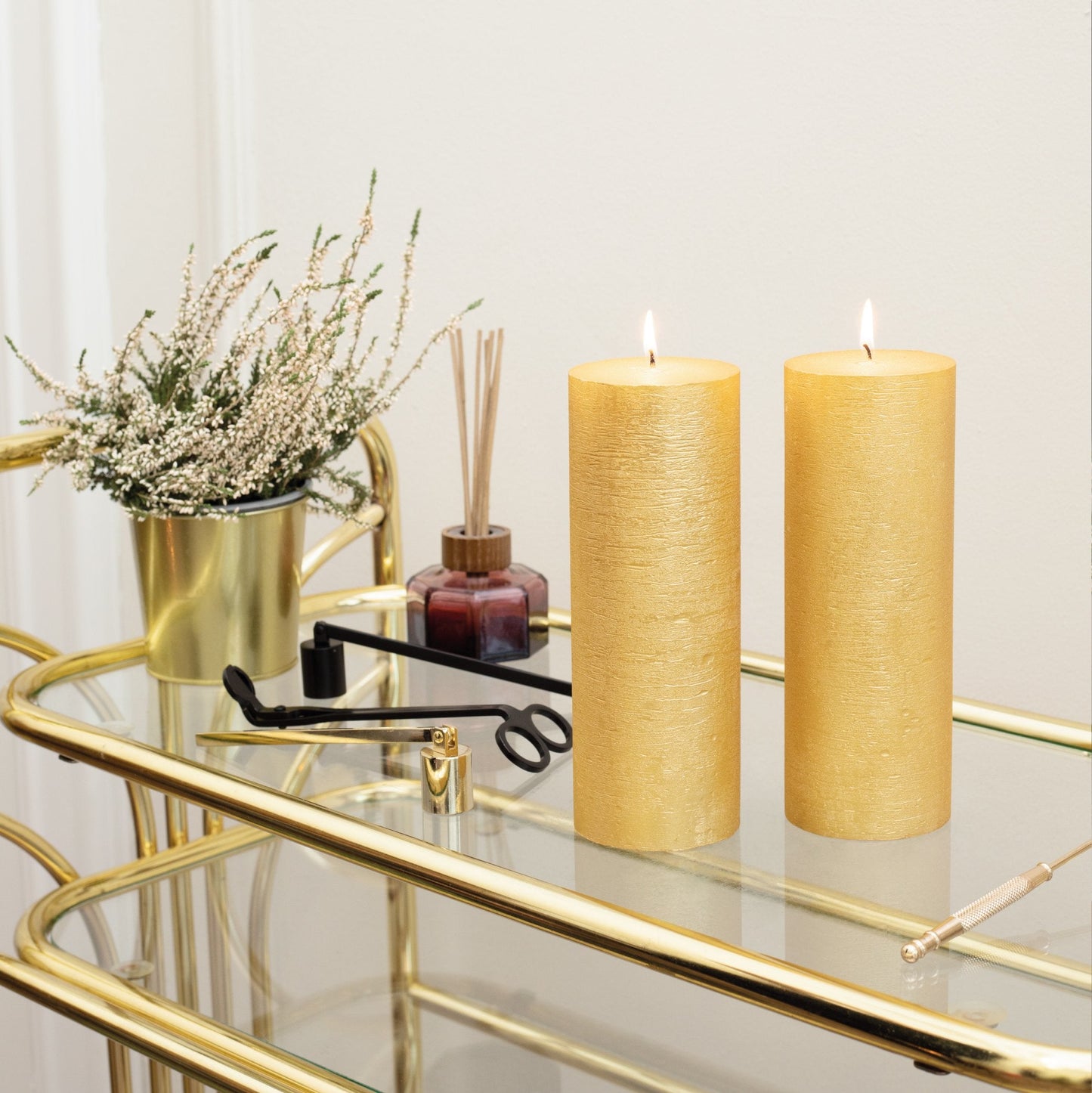 Swiece filarowe CANDWAX Gold 8" - zestaw 2 szt.