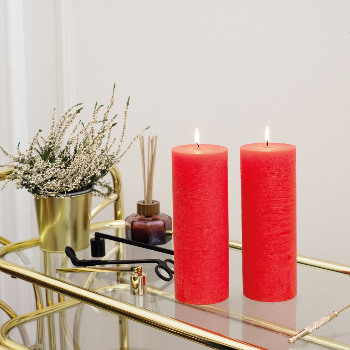 Swiece filarowe CANDWAX Red 8" - zestaw 2 szt.
